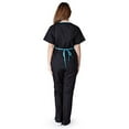 thumbnail image 2 of Natural Uniforms Women's Contrast Trim Mock Wrap Scrub Set, Style 1091, 2 of 3