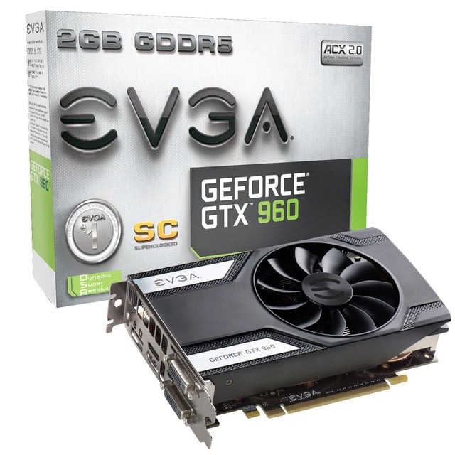 Tarjeta gráfica EVGA GeForce GTX 960 Superclocked 2GB GDDR5