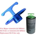 thumbnail image 4 of chasenew Aluminum Alloy Oil Filter Plug tool, for Dodge Ram 2500, 3500, 4500, 5500. 5.7L 5.9L 6.4L 6.7L Cummins Turbo Diesel MO285 05083285AA Oil Filter Cap Off Tool-car accessories （Blue）, 4 of 7