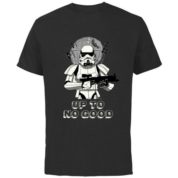 Star Wars Stormtrooper Empire Up to No Good - Short Sleeve Cotton T-Shirt for Adults - Customized-Black