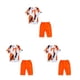 thumbnail image 2 of Jumpingount Ropa para niños Traje de verano Camisas para adolescentes Pantalones Larga duración Moda Multiusos Lavable Atractivo Naranja Type1 NO1, 2 of 6