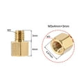 thumbnail image 3 of Uxcell Brass M3 4mm+3mm Male-Female Hex Standoff 100 Pack, 3 of 5