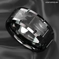 thumbnail image 6 of Tungsten Rings for Men Wedding Bands for Him Womens Wedding Bands for Her 8mm All Black Brushed, 6 of 6