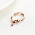thumbnail image 5 of Love Heart Urn Memorial Finger Ring Cremation Rings for Ashes Stainless Steel Keepsake Jewelry, 5 of 7