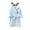 Blue, variant on WOYY Toddler Girls Panda Flannel Bathrobe Soft Hooded Belted Nightrobe, Sizes 2-3T