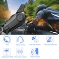 thumbnail image 2 of Wipeeyes Auriculares de motocicleta E1 Intercomunicador para casco con cancelación de ruido CVC Música estéreo IPX6 Impermeable para casco integral, 2 of 5