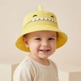 thumbnail image 2 of Kids Upf 50+ Sun Hat with Neck Flap Lightweight Breathable Mesh Fisherman Cap for Boys Girls Summer Outdoor Yellow 8 Months-24 Months, 2 of 4