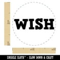 thumbnail image 2 of Wish Fun Text Self-Inking Rubber Stamp Ink Stamper - Brown Ink - Mini 1/2 Inch, 2 of 7