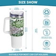 thumbnail image 3 of SKYSONIC 40 oz Tropical Plants Tumbler with Handle and Straw Lid, Insulated Cup Reusable Stainless Steel Water Bottle Travel Mug, 3 of 7
