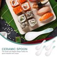 thumbnail image 4 of 4pcs Ceramic Spoons Restaurant Tableware Soup Spoons Ceramic Cereal Spoons, 4 of 8