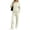 Beige, variant on Zynoxe Womens Lounge Sets Casual Zip Up Long Sleeve Hoodies and Drawstring Sweatpants Matching Outfits Solid Color Two Piece Sweatsuits Sets with Pockets