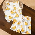 thumbnail image 2 of CAUYDY Toddler Baby 2-6T Newborn Boy Summer Sleepwear Set Outfit Pajamas for Little Boys 2PCS Elastic Shorts & Adorable Sleeveless Shirt 3-18M Kids Loungewear (Sizes 6-12 Months,W6-White), 2 of 7