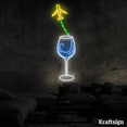 thumbnail image 4 of Craftnamesign Plane Glass Neon Sign, Bar Club Wall Art, Bedroom Decor, 4 of 4