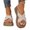 Beige, variant on Women's Cross Strap Platform Slippers, Height Boosting Woven Summer Sandals, Thick Chunky Cushioned Sole Comfort Slides