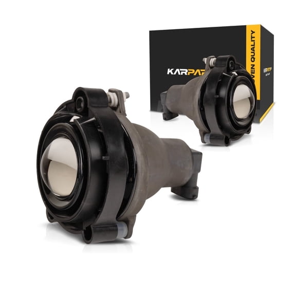 Carlights360 For Chevy Impala 2006-2013/Buick Enclave 2008-2015/GMC Terrain 2010-2021 Fog Light Assembly Driver And Passenger Side | Pair | CAPA | With Bulbs | For GM2593157, GM2593157C | 10335108