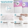 thumbnail image 5 of No Hook Shower Curtain, Coastal Shower Curtains for Bathroom with See Through Top Window, Dreamy Abstract Sunset Sky Reflection Waterproof & Washable Bath Curtain Extra Long 72"x96", 5 of 9