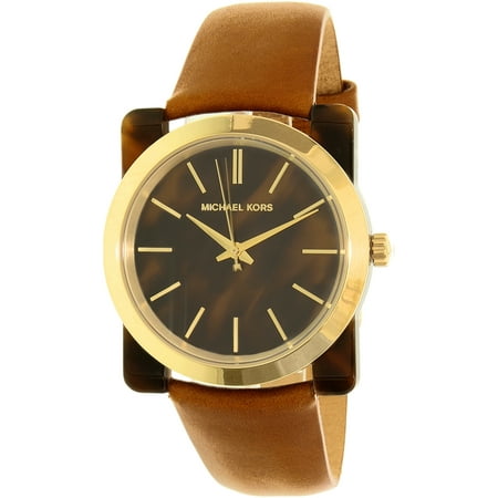 UPC 796483238541 product image for Michael Kors Women's Kempton MK2484 Brown Leather Quartz Watch | upcitemdb.com