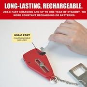 Securityman Portable Door Lock with Alarm - Red