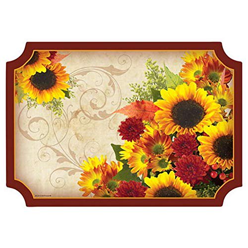 Autumn Floral Paper Placemats 9.75in. X 14in. (100)