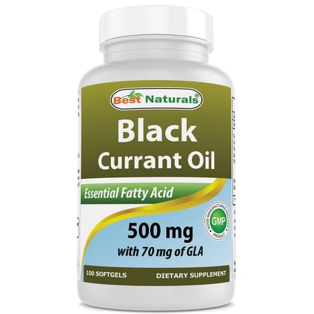 Best Naturals Black Currant Oil 500 Mg with 70 Mg of GLA 100 Softgels