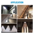 thumbnail image 3 of Bxaolu LED Closet Lights Motion Sensor Puck Light, Rechargeable Step Puck Lights,White Under Cabinet Indoor Lighting Magnet Stick-on Light for Counter Kitchen Wardrobe(2 Pack), 3 of 9