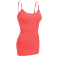 thumbnail image 4 of Essential Basic Women Basic Built In Bra Spaghetti Strap Layering Cami Top Tank - Junior Size, 4 of 7