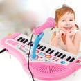 thumbnail image 3 of Kids Keyboard Piano Simulated 37-Key Music Keyboard Musical Toy with Microphone, 3 of 10