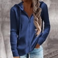 thumbnail image 3 of Sudaderas con capucha NikouMX Manga Larga Cremallera Abrigo de Punto Acanalado, 3 of 6