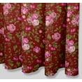 thumbnail image 4 of S4Sassy Red Leaves & Begonia Floral Bathroom Decor Shower Waterproof Curtain Drapes Resistant-60 x 70 Inch, 4 of 6