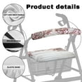 thumbnail image 5 of COEQINE Wood Cherry Blossoms Rollator Seat Back Cover for Women 2PCS Rollator Seat and Back Rest Covers for Men Rollator Seat Cover with Back, 5 of 7