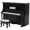 thumbnail image 1 of 1:12 Scale Collectible Miniature Piano for Dollhouse Model Toy Simulation Toy Collection Action Figure Modeling Ornaments Home Decor(Black), 1 of 5