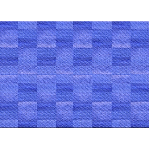 Ahgly Company Indoor Rectangle Patterned Sky Blue Dress Blue Area Rugs, 2' x 5'