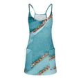 thumbnail image 4 of Baikeli Cheap Summer Dresses for Women 2024 Mini Dresses for Women Summer Sport Sundress Sleeveless Pattern Print Outfits Sling Strap Dress Vacation Dress Summer Dresses for Women 2024, 4 of 5