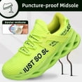 thumbnail image 4 of Furuian Men's Lightweight Puncture proof Work Sneakers, Green, 14 Women/12.5 Men, 4 of 7