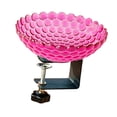 thumbnail image 4 of Comedero para pájaros para jardín con abrazadera ajustable resistente, ideal como regalo de inauguración de casa, para montar en terraza o balcón. Fucsia, 4 of 8