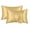 Gold, variant on 2 PCS, Luxury Mulberry Silk Pillowcase,Soft Breathable Smooth Cooling Mulberry Silk Pillow Case,Give You Soft Care ,9 "(Orange)