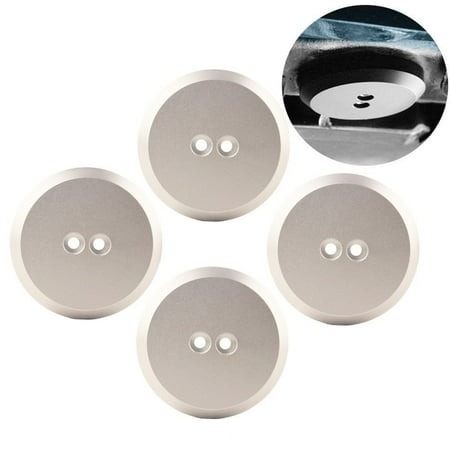 Floor Jack Adapter DEWHEL Jack Pad Adapter Billet Anodized Silver Aluminum Floor Jack For Corvette C7/C6 Premium bolt on Jack Points - 4 pack ()