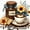 6849, variant on Art Floral Coffee Art Resin Symmetrical Elements Floral 5D Embroidery Kits Home Decor,30*30cm, frame not included.,6852