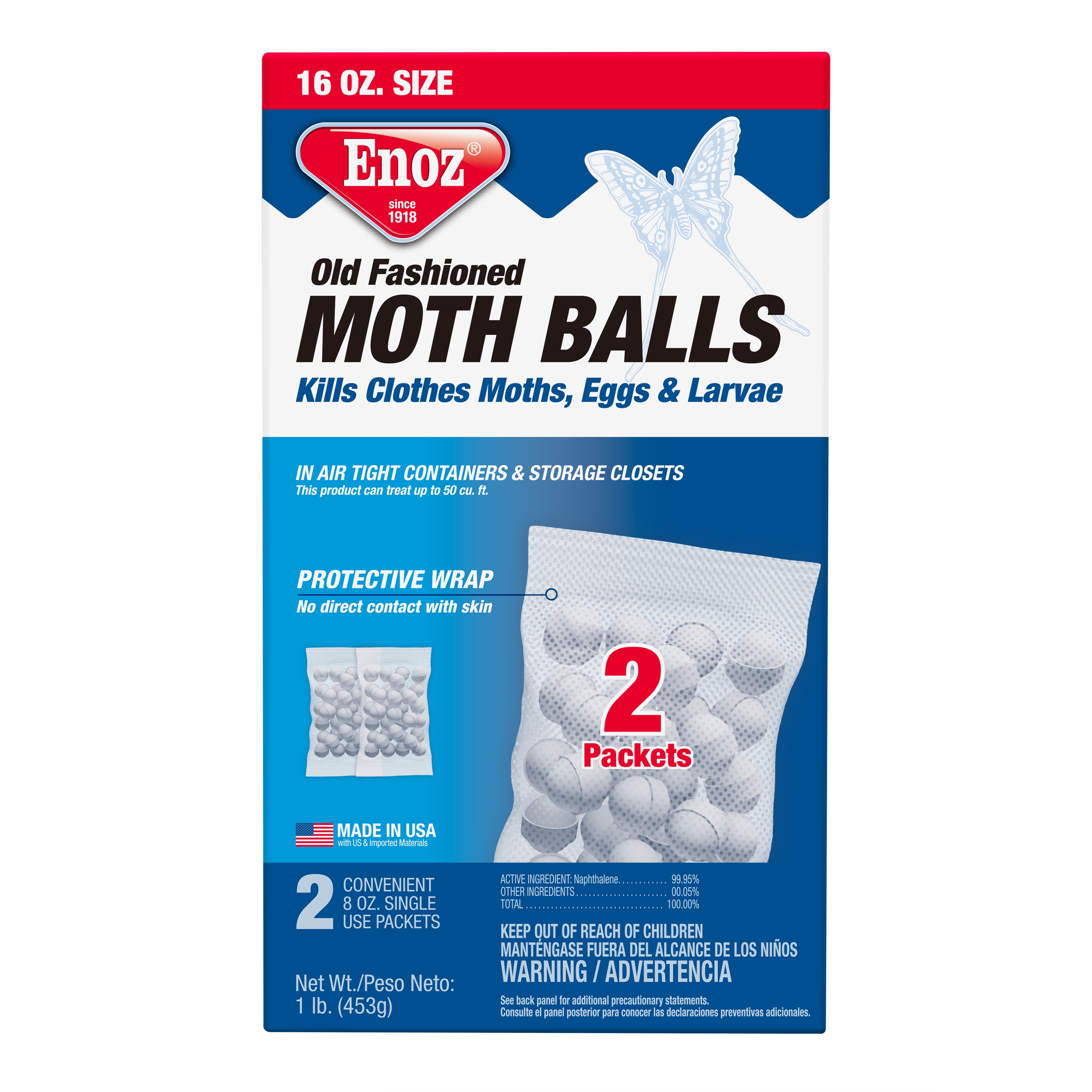 Enoz Old Fashion Moth Balls, 2 Pk - Shop Moth Balls at H-E-B