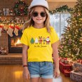 thumbnail image 2 of HCNTES Merry Christmas Shirt Toddler Girls T-Shirts Short Sleeve Funny Xmas Graphic Shirt for Girls Tee Holiday Casual Family Party Matching Tops, 2 of 4