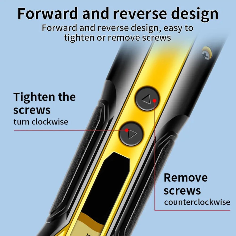 Cordless Electric Screwdriver 6.8V USB Rechargeable for Household Use with Magnetic Bits