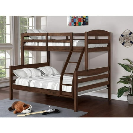 Stanza Rustic Finish Twin Over Full Wood Bunk Bed - Chestnut