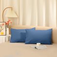 thumbnail image 6 of REGALWOVEN Cotton Pillowcases Queen Size Pillow Covers Set of 2 with Envelope Closure, Queen Dark Blue, 6 of 6