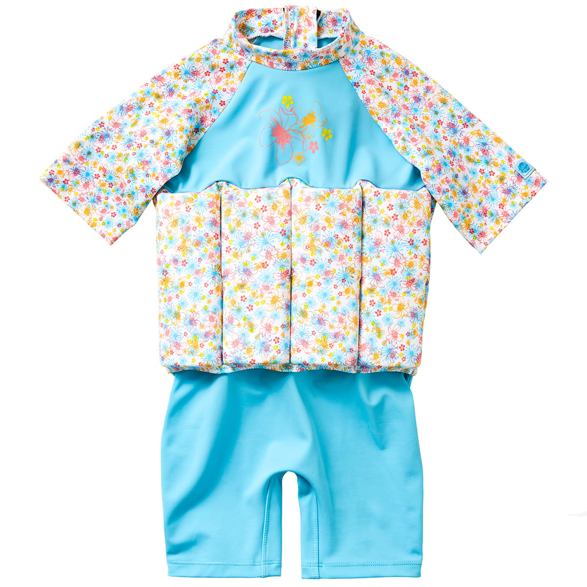 Splash About Unisex Kids Pink Blossom with Zip Sun Protection Float Suit 