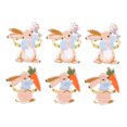 thumbnail image 4 of FOLOYORI Napkin Rings Buckles 6Pcs Easter Table Supplies Assorted Color Guests, 4 of 8