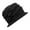 Black_003, variant on Fgnfyis Floral Wool Bucket Hat For Women Double Layer Winter Fisherman Cap Elegant Cold Weather Headwear Purple One Size