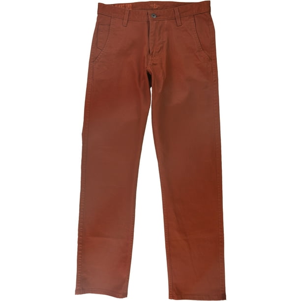 Dockers Hombre Stretch Slim Casual Chino Pantalones, Naranja, 30W