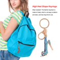 thumbnail image 2 of Keychain Ring Fashion High Heel Metal Home Door Car Key Holder Hanging Backpack Purse Wallet Keyring for Woman Ladies Silver, 2 of 7