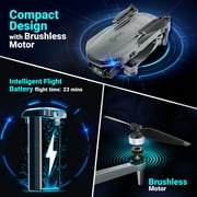 Contixo F28 Stratus Max 4K Aerial Drones for Adults with Camera, 2-Axis Gimbal Drones for Adults with Remote & Case, Gray