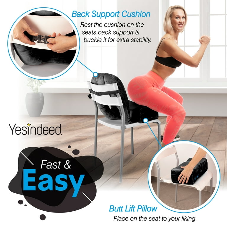 Yesindeed Brazilian Butt Lift Pillow + Back Support Cushion